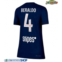 Maglie da calcio Paris Saint-Germain Lucas Beraldo #4 Prima Maglia Femminile 2025-26 Manica Corta